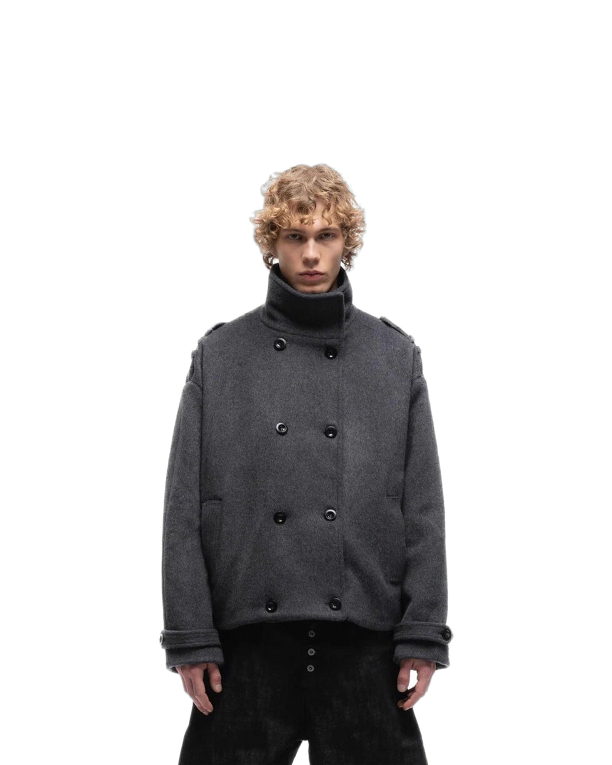 Shale Wool Peacoat — view 1