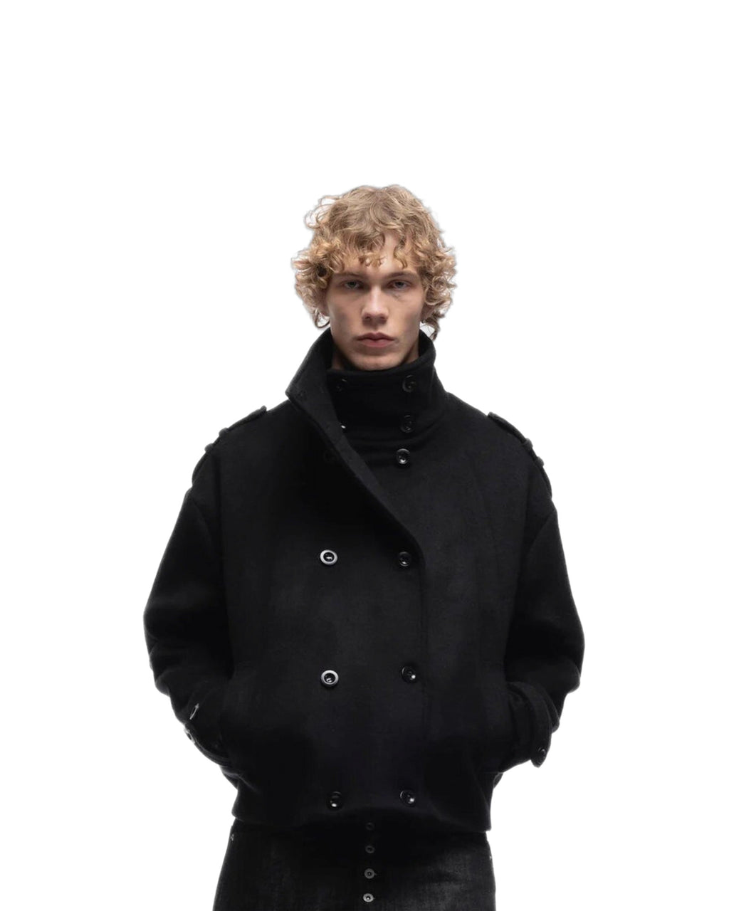 Shale Wool Peacoat — view 2